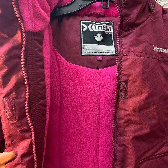 Little Girls Winter Coat by XTrem by Gusti Faux-Fur Hooded Parka Sz 8 NWT - Picture 6 of 10